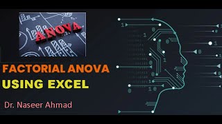 Factorial ANOVA using MS Excel [upl. by Aicilyt520]