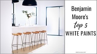 Benjamin Moores Top 5 White Paints [upl. by Baniaz]