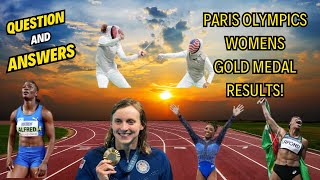 PARIS OLYMPICS WOMENS GOLD Medal RESULTS [upl. by Soelch]