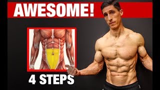 4 Steps to Awesome LOWER ABS Works Every Time [upl. by Ettennej]