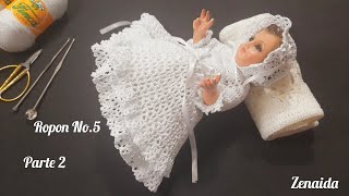 Zurdo Ropon No5 1 Niño Dios 21cm zenaida crochet [upl. by Aderb]