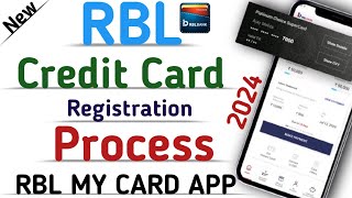 how to register rbl credit card in mobile app  rbl my card app use in hindi 2024 rblcard [upl. by Riki410]