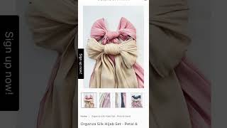 Silk Hijab Tutorial  Hijab Style hijab hijabers hijabi hijabinspiration [upl. by Enamrahs]