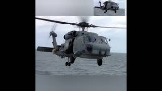 Helicopter aerial refuelling in Deap sea [upl. by Yelda]