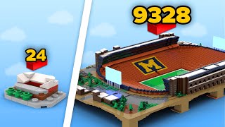 LEGO Stadiums in Different Scales  Comparison [upl. by Mapel]