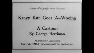 Krazy Kat Goes AWooing 1916 Original Black amp White Film [upl. by Loretta]