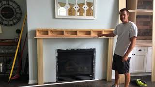 Easy Yet Elegant Fireplace Mantle [upl. by Errol236]