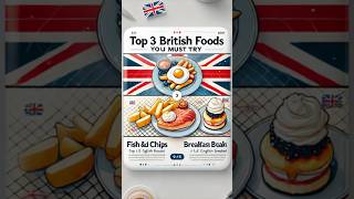 Top 3 British Foods You Must Try ukfood musttryfoods britishfood foodlovers fishandchips [upl. by Atled]