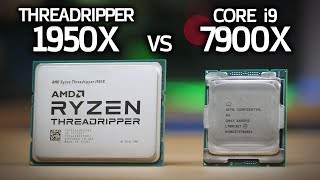 Threadripper 1950X vs i9 7900X Benchmarks 1000 CPU BATTLE [upl. by Allicsirp243]