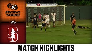 Pacific vs Stanford Match Highlights  2024 ACC Mens Soccer [upl. by Jany]