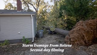 Helene Storm Damage [upl. by Tenahs]