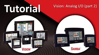 Analog IO part 2 Vision PLC  HMI Programmable Controllers [upl. by Hughie]