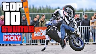 TOP 10 Best Motorcycle Tricks amp Combos at StuntArt 2016 [upl. by Ik]