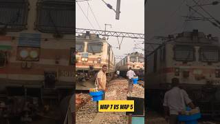 wap 7 vs wap5 railway train wap7 indianrailways [upl. by Garfinkel]