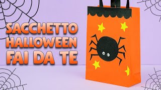 Sacchetto porta dolci per Halloween fai da te  Lavoretti per Halloween  DIY Halloween paper craft [upl. by Eserehc250]