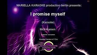 Nick Kamen  I promise myself Karaoke Version [upl. by Lleuqar]