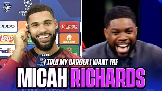 Ruben LoftusCheek amp Micah Richards banter over their hairlines 💇‍♂️  CBS Sports Golazo  UCL Today [upl. by Burl]