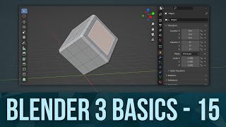 BLENDER BASICS 15 Subdivide Fill and Merge [upl. by Iharas]