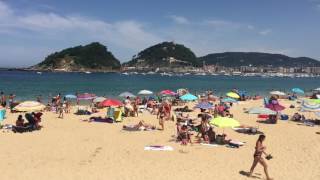 Playa Ondarreta  San Sebastian  Basque Country  Spain [upl. by Leahci]