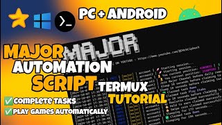 Major Automation Script Android Termux Tutorial  Complete Tasks and Play Games Automatically [upl. by Pejsach]