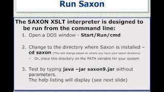 Installing and Using Saxon for your XSLT Development [upl. by Bum]