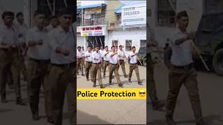 Rashtriya Swayam Sevak Sangh  Path Sanchalan rss modi bjp police shorts [upl. by Lehteb]