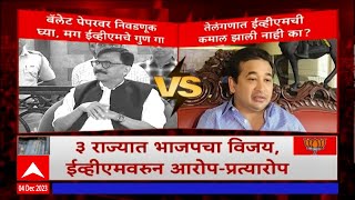 Sanjay Raut vs Nitesh Rane  विजय भाजपाचा नसून ईव्हीएमचा जनादेश असल्याची टीका [upl. by Atwater]