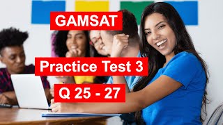 Gamsat Practice Test 3  Gamsat Pink Booklet Q2527  Answers  Biology [upl. by Arturo]