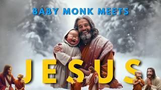 When Baby Monk Meets Jesus Adorable amp Hilarious Moments Together littlemonk jesuschrist jesus [upl. by Lehacim]