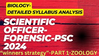 scientific officer biology syllabus 2024part 1 [upl. by Aulea246]