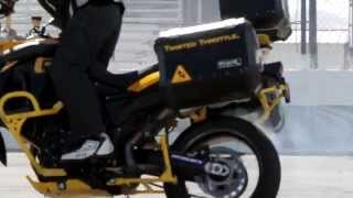 Chris Teach Mcneil aboard the Twisted Throttle equipped BMW F800GS 720p [upl. by Adiraf]