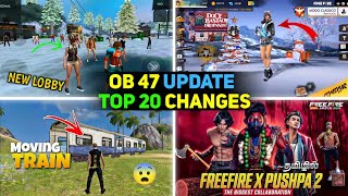 Free Fire Ob 47 Update TOP 20 CHANGES  Winter Land Event In Free Fire 🧐 [upl. by Iznik573]