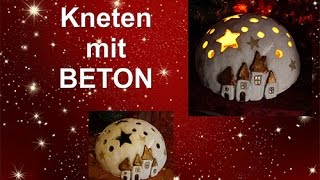 DIY Trend Gartendeko aus Beton zum Kneten  Knetbeton [upl. by Hamimej220]