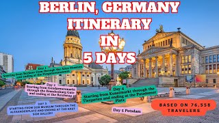 BERLIN Travel Guide  5 DAYS ITINERARY 2024 [upl. by Ellerehc]