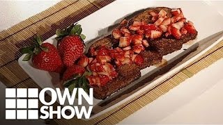 GlutenFree Chocolate Vegan French Toast Recipe  OWNSHOW  Oprah Online [upl. by Lezah]