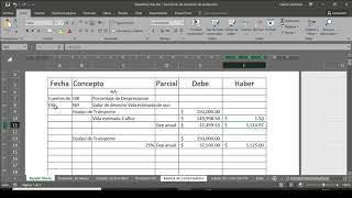 Depreciación Contable y Fiscal en cuentas de orden [upl. by Lacram]