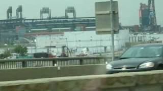 Travelling over the Walt Whitman Bridge into Philadelphia  August 2009 [upl. by Einafats]