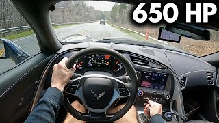 650HP 2017 Corvette Z06 POV Drive LOUD [upl. by Waiter]