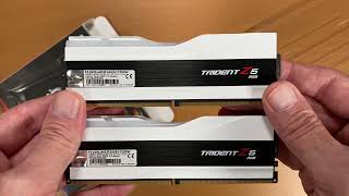 Video Unbox Técnico GSKILL Trident Z5 RGB DDR58200MTs 2x24GB 135V Kit [upl. by Ranzini]