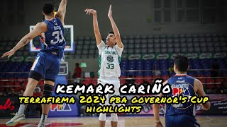 Kemark Cariño Terrafirma 2024 PBA Governors Cup Highlights [upl. by Eaves]