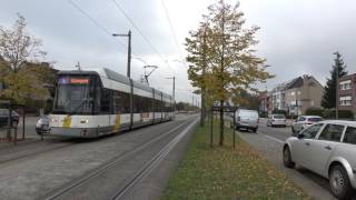 De Lijn Hermelijn 7278 Wijnegem Fortveld  Antwerpen tramstad  tramlijn 5 [upl. by Eillit299]