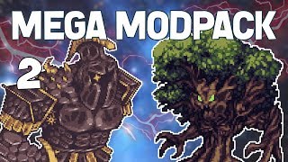 Terraria  2 GIANT TREE BOSS Mega Modpack Lets Play [upl. by Enetsuj240]