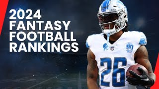 2024 Fantasy Football Running Back Rankings  Top 5 RBs to Draft [upl. by Eemaj508]