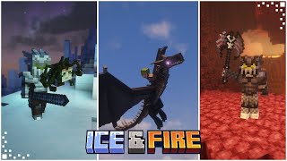 Ice amp Fire Minecraft Mod Showcase  Mythical Creatures Dragons amp Weapons  Forge 120119 [upl. by Ferwerda540]