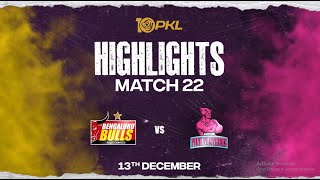 Match Highlights Bengaluru Bulls vs Jaipur Pink Panthers  December 13  PKL Season 10 [upl. by Denbrook]