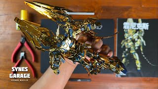 Gundam Phenex Narrative ver Gold Coating Hg 1144  ASMR BUILD  Xin Dong [upl. by Bandeen]