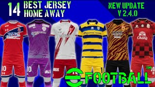 Rekomendasi Jersey terbaik Efootball 2023 New update v240  best jersey efootball mobile 2023 [upl. by Frazer]