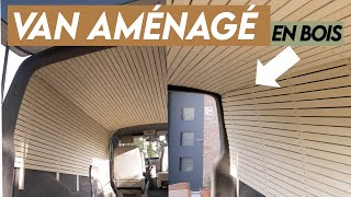 18 LATTES de BOIS dans le van  un intérieur UNIQUE  Fourgon Aménagé VW Transporter T5 T6 DIY 🚐🛠️ [upl. by Park]