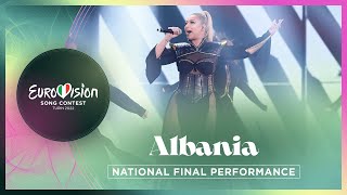 Ronela Hajati  Sekret  Albania 🇦🇱  National Final Performance  Eurovision 2022 [upl. by Annoirb]