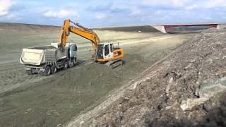 Liebherr R916C loading dump trucks [upl. by Owiat126]